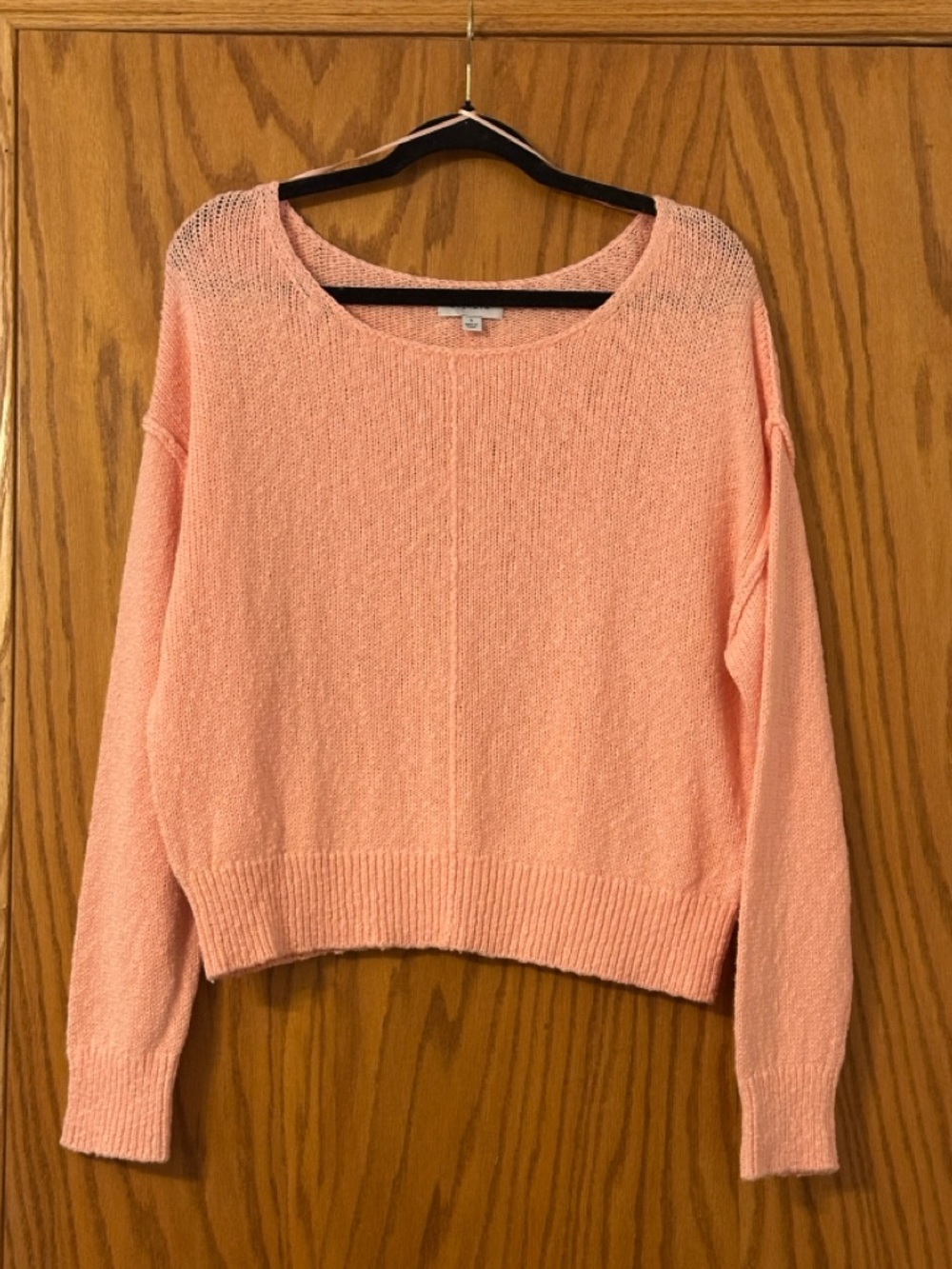 Evereve Naia Soft Off-Shoulder Pullover Women's Sweater in Peach - Size S - Picture 3 of 12